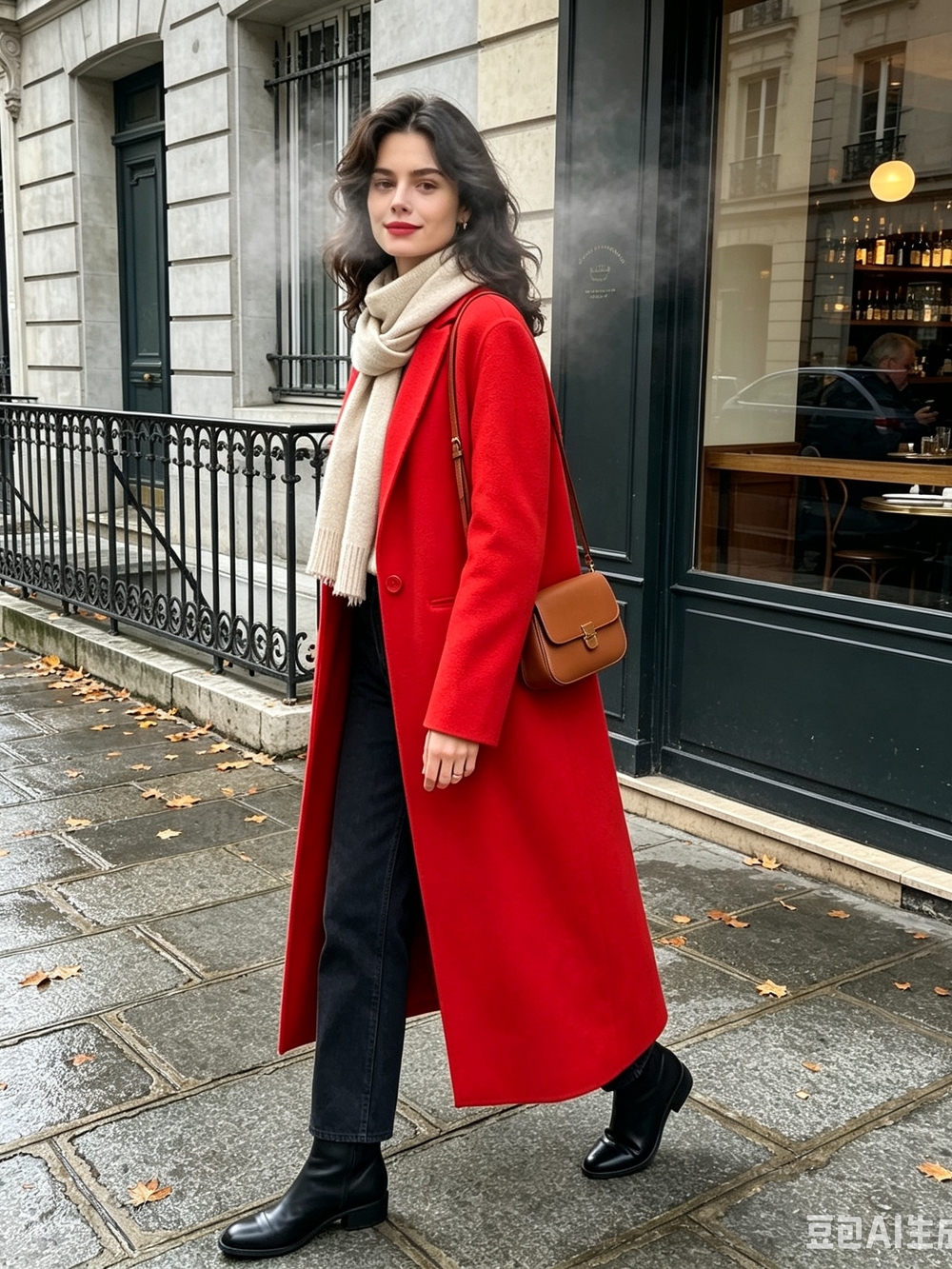 Maje Galaxia Long Double-faced Wool Coat